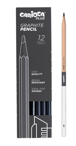 LAPICES GRAFITO CARIOCA PLUS 4H C/12