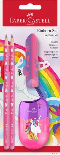 LAPIZ FABER CASTELL HB UNICORNIO bl.2