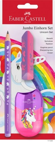 LAPIZ FABER CASTELL JUMBO HB UNIC.bl.2