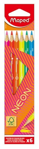LAPICES COLOR MAPED NEON FSC EST.6