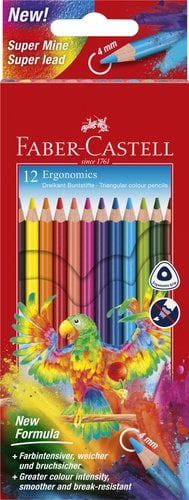 LAPICES COLOR FABER TRIANG.0.4mm EST.12