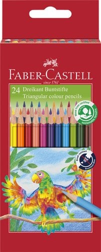 LAPICES COLOR FABER TRIANG.0.4mm EST.24