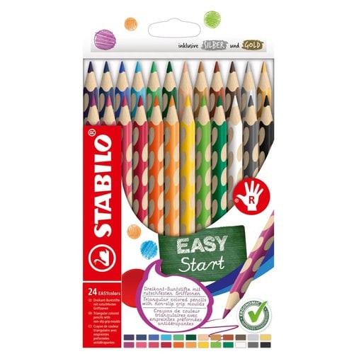 LAPICES COLOR STABILO EASY C. DIESTRO 24