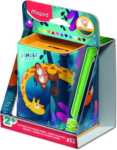 LAPICES COLOR MAPED JUNGLE FEVER MINI 12