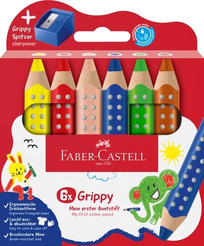 LAPICES COLOR GRIPPY XXL 3 en 1 EST.6 +