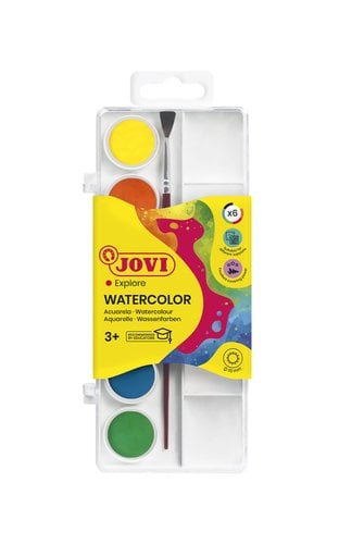 ACUARELAS JOVI 22 mm ESTUCHE de 6