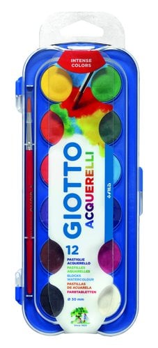 ACUARELAS GIOTTO 30 mm ESTUCHE 12