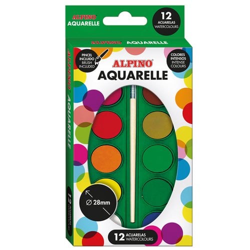ACUARELAS ALPINO ESTUCHE de 12