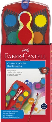 ACUARELAS FABER-CASTELL ESTUC. 12+B