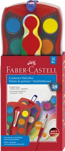 ACUARELAS FABER-CASTELL ESTUC. 24+B