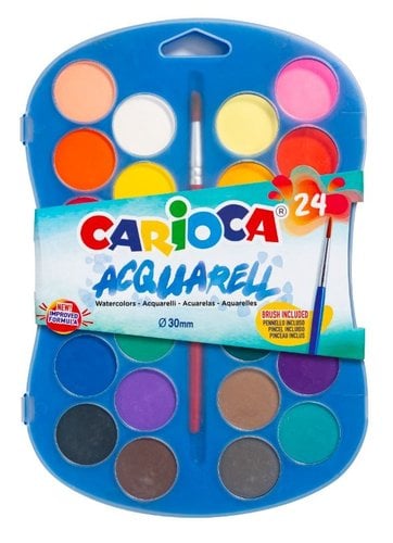ACUARELAS CARIOCA 30mm ESTUCHE de 24