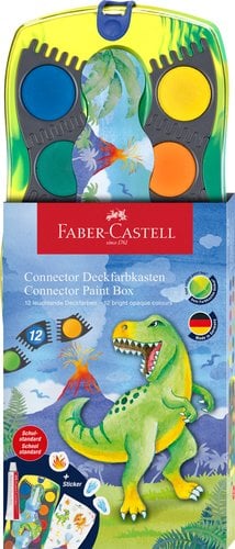 ACUARELAS FABER-CASTELL DINOS. E/12