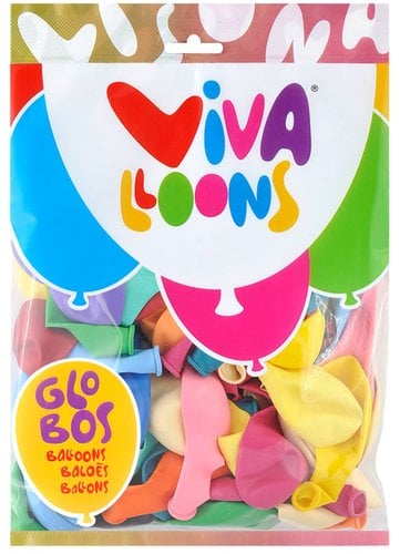 GLOBO VIVALLOONS COLORES B/100