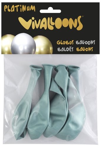GLOBO PLATINUM VERDE BOLSA DE 6