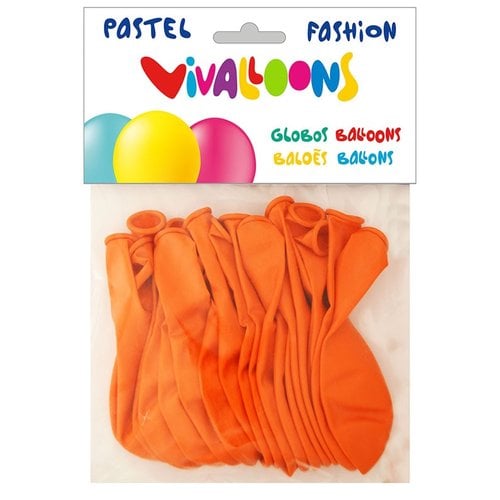 GLOBO FASHION PASTEL NARANJA BOLSA 20