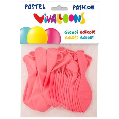 GLOBO FASHION PASTEL ROSA BOLSA 20