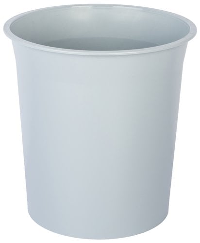 POPGR PAPELERA PLASTICO CERRADA GRIS