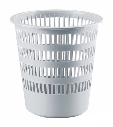 PAPELERA REJILLA FAIBO 16 L GRIS