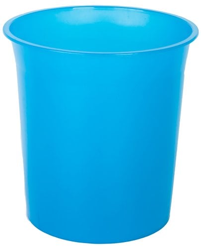 PTRAZ PAPELERA PLASTICO CERRADA TRASL.AZUL