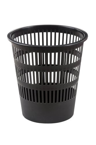 PAPELERA REJILLA FAIBO 12 L NEGRA