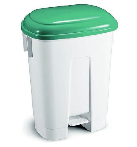 CUBO BASURA PLASTICO CON PEDAL 60 LITROS