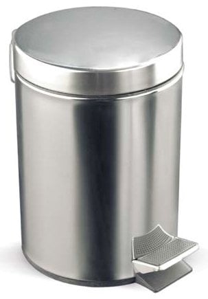 PAPELERA ACERO INOX ROCADA PEDAL 20 LIT