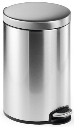 PAPELERA DURABLE MET.REDONDA 12 L INOX