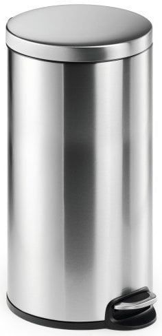 PAPELERA DURABLE MET.REDONDA 30 L INOX