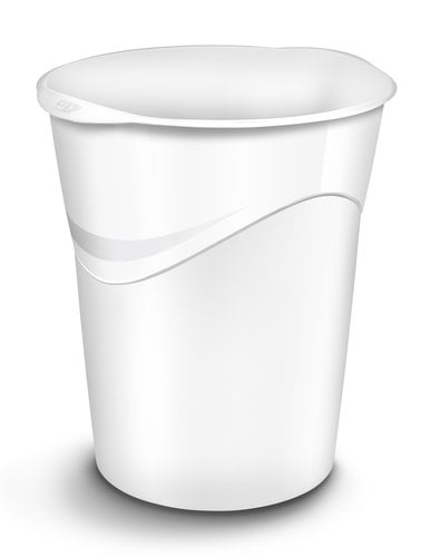 PAPELERA PLAST. CERRADA CEP GLOSS BLAN