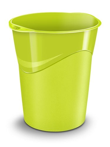 PAPELERA PLAST. CERRADA CEP GLOSS ANIS