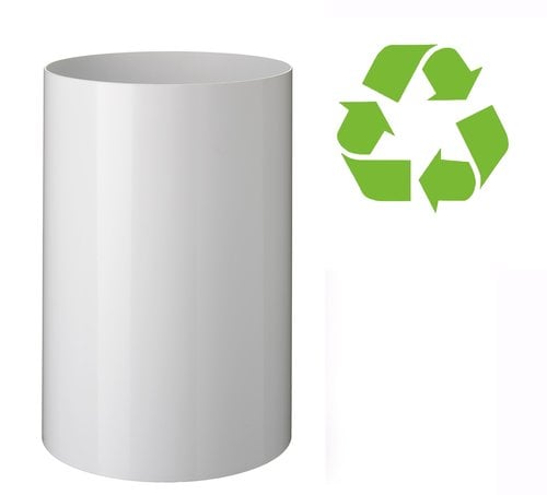 BL PS PAPELERA PLASTICO CERRADA A.2000 BLANC