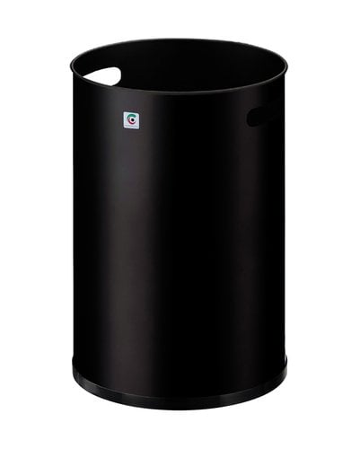 NEGRO PAPELERA CILINDRO METALICA P-10 NG