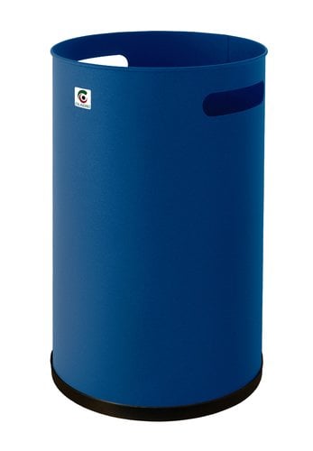 AZUL PAPELERA CILINDRO METALICA P-10 AZUL