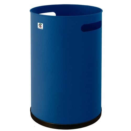 AZUL PAPELERA CILINDRO METALICA P-21 AZUL