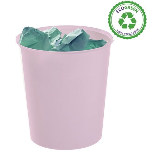 RS PS PAPELERA PLASTICO CERRADA A.2000 ROSA