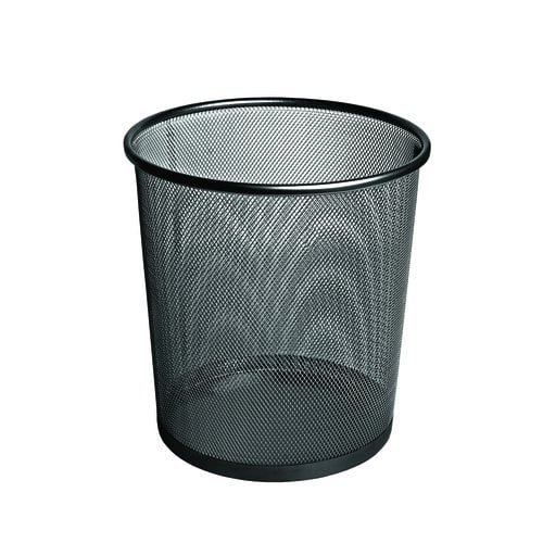 PAPELERA FOROFIS METAL REDONDA NEGRA