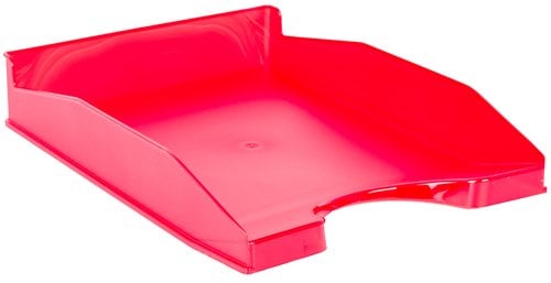 BSTRRO BANDEJA SOBREMESA TRASLUCIDA ROJA