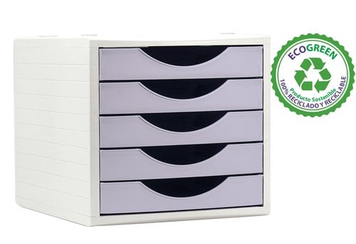 ML PS MODULO 5 CAJONES A.2000 MALVA PASTEL