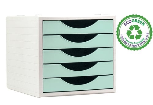 VE PS MODULO 5 CAJONES A.2000 VERDE PASTEL