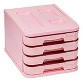 MODULO FAIBO 4 CAJONES ROSA PASTEL