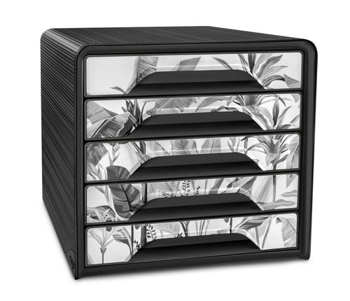 MODULO CEP ESTANDAR 5 CAJONES NEGRO
