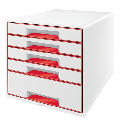 MODULO 5 CAJONES LEITZ ROJO