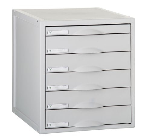 GS MODULO 6 CAJONES GRIS