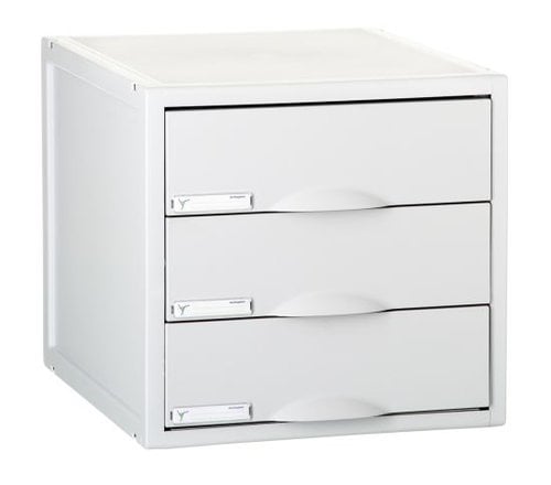 GS MODULO 3 CAJONES GRIS