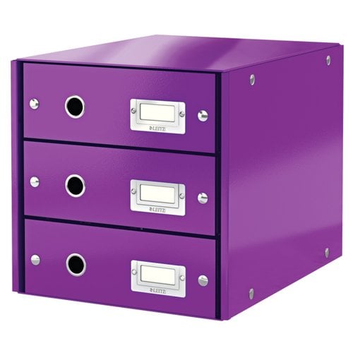 MODULO 3 CAJONES LEITZ VIOLETA