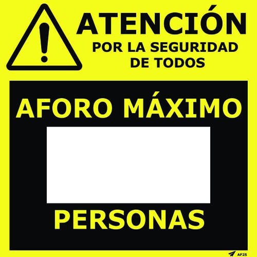 VINILO PARED 25x25 ROTULABLE AFORO MAXIM