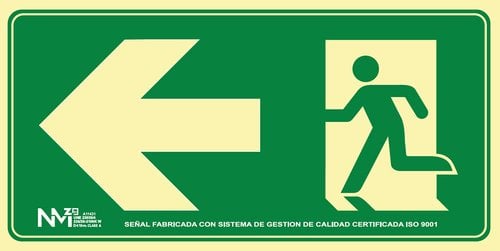 VE SEÑAL HOMOLOGADA SALIDA EMERGENCIA IZ
