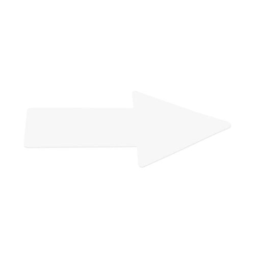 FLECHA ADHESIVA SUELO 5x20 BLANCO B/10