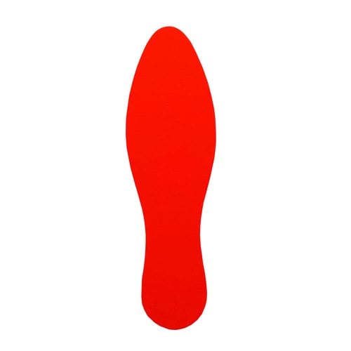 " 197803 SIMBOLO ADH. FORMA ""HUELLA"" ROJO B/10"