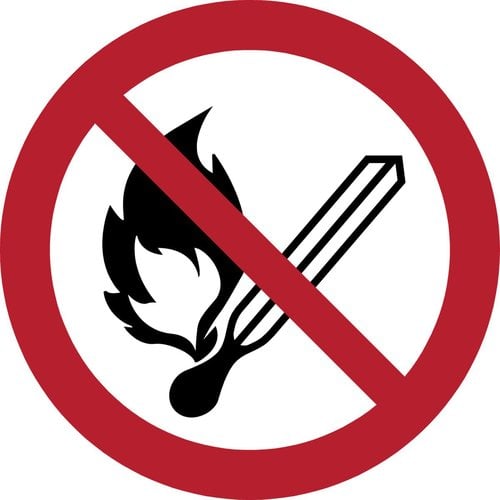 " 7540008 PICTOGRAMA ""PROHIB. ENCENDER FUEGO"" B/